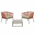 Conjunto de muebles de jardín con sillones de aluminio y mesa baja