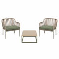 Set de Muebles de Jardín con Sillones de Ratán Sintético y Mesa Cuadrada