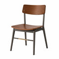 Silla de Madera Contrachapada y Metal Marrón 45cm